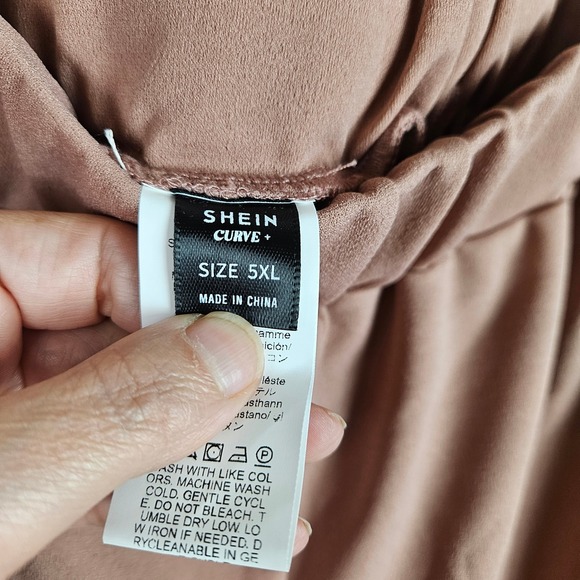 Lot of 5 Shein Curve+ 5XL Women's Pants Plus Size‎ High Waist Wide Leg Trousers - Picture 11 of 11